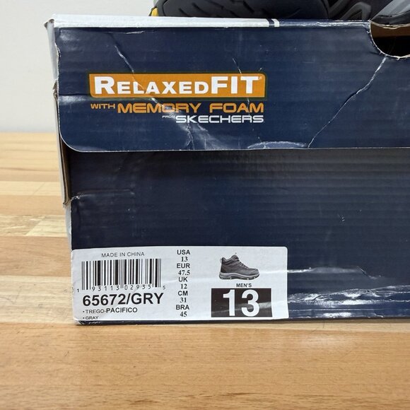 Skechers Men's Trego Pacifico Waterproof Hiking Boots size 13 Relaxed Fit Air-Co - Picture 11 of 11